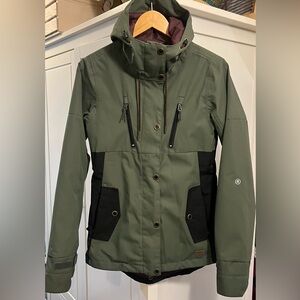 Women's Green and Black Jacket